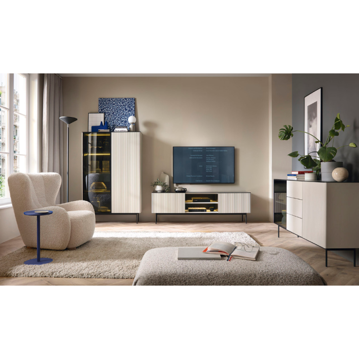 Ensemble meuble TV ORTA Couleur Cachemire